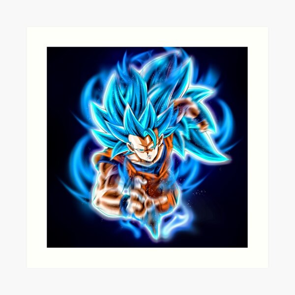 Goku SSJ 3 Blue  Poster, goku ssj blue 3 
