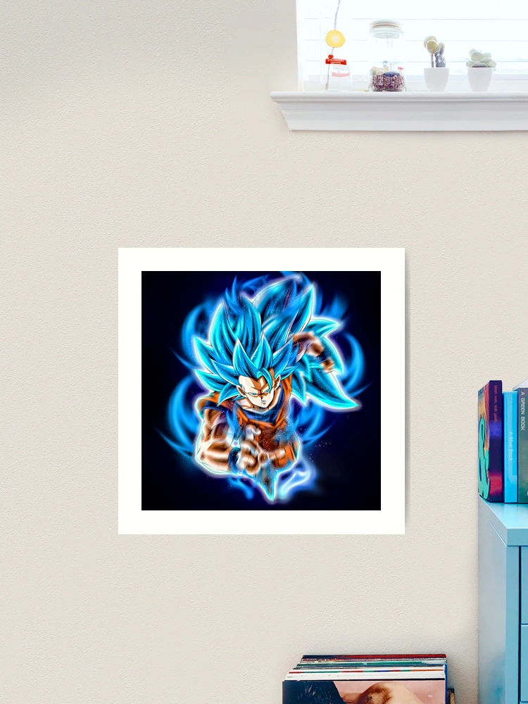 Goku SSJ 3 Blue Metal Print for Sale by Aristote