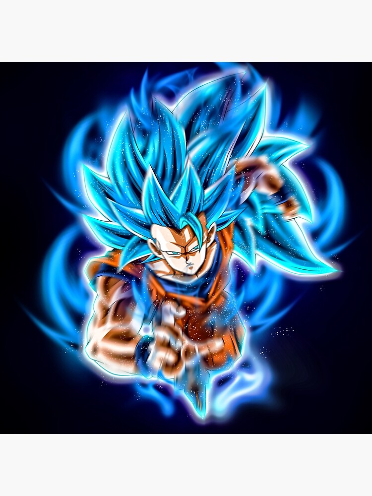 Goku SSJ 3 Blue Poster for Sale by Aristote