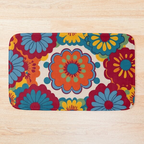 Item preview, Flower Power Colourful Flower Pattern designed and sold by druidwolfart.