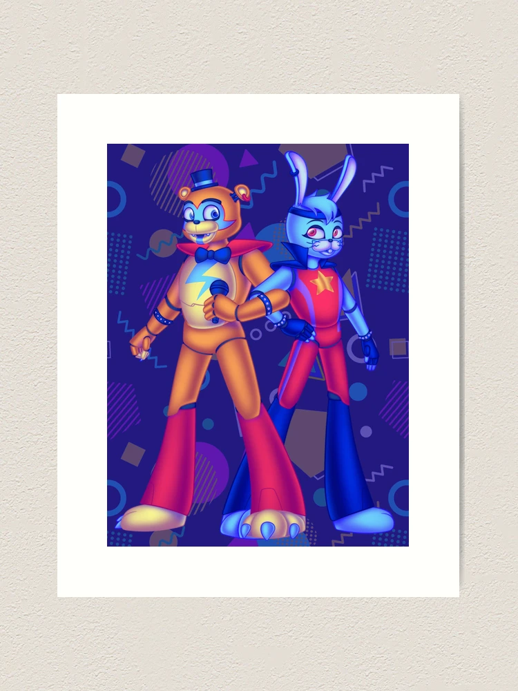 Glamrock Bonnie Security Breach Fury's Rage - Fnaf - Posters and Art Prints