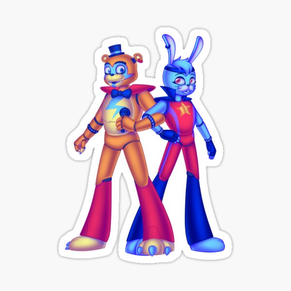 FNAF - Glamrock Bonnie & Glamrock Freddy (Fazburger™️) Sticker