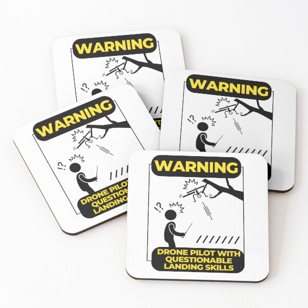 Item preview, Warning Drone Pilot With Questionable Landing Skills designed and sold by ChuckleThreads.