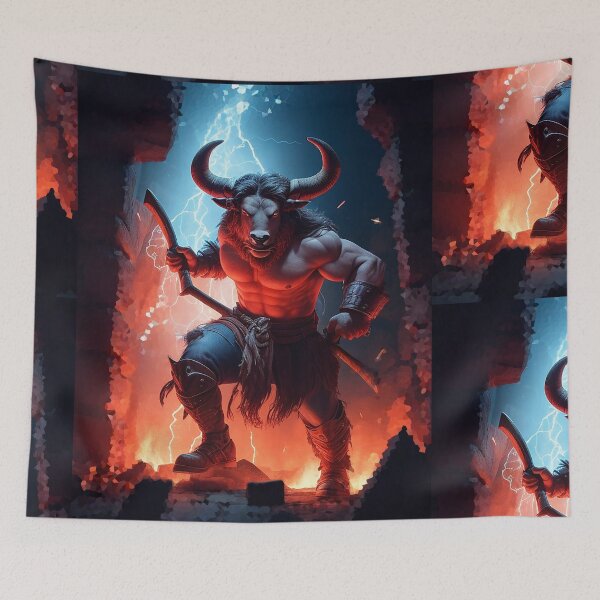 Item preview, Mythological creature, Minotaur in Labyrinth designed and sold by Artsemg.