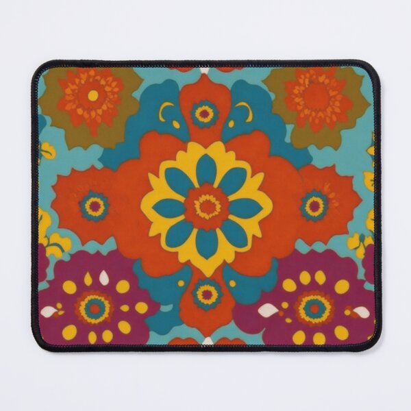 Item preview, Flower Power Colourful Flower Pattern designed and sold by druidwolfart.