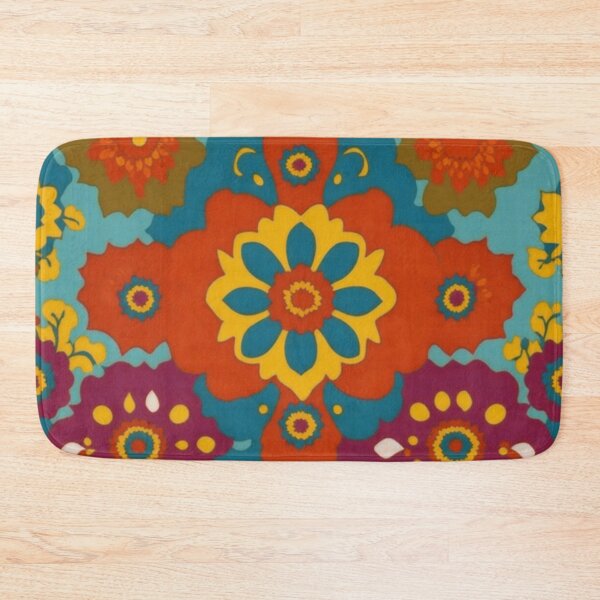 Item preview, Flower Power Colourful Flower Pattern designed and sold by druidwolfart.