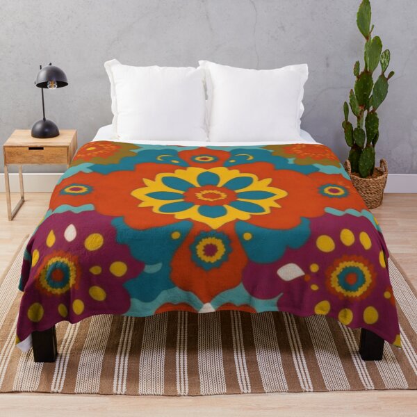 Item preview, Flower Power Colourful Flower Pattern designed and sold by druidwolfart.