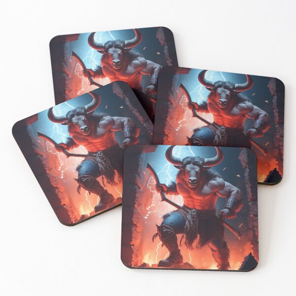 Item preview, Mythological creature, Minotaur in Labyrinth designed and sold by Artsemg.