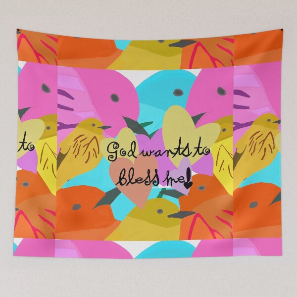 Item preview, God Wants to Bless Me! Colorful and Hand Drawn designed and sold by Victoria Rose.