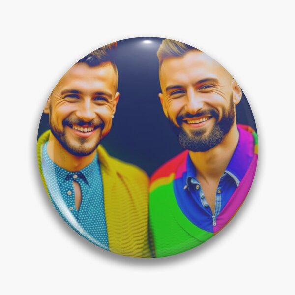 Item preview, Authenticity Unveiled: Embracing Self-Expression and Identity with Two Gay Hearts designed and sold by MiggysArtHaven.