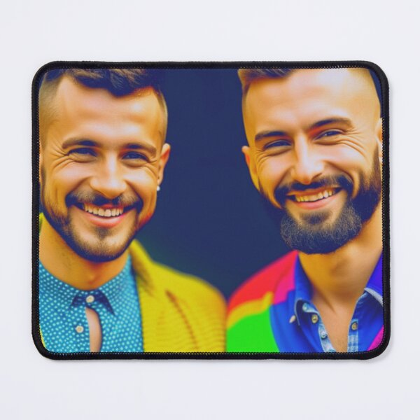Item preview, Authenticity Unveiled: Embracing Self-Expression and Identity with Two Gay Hearts designed and sold by MiggysArtHaven.