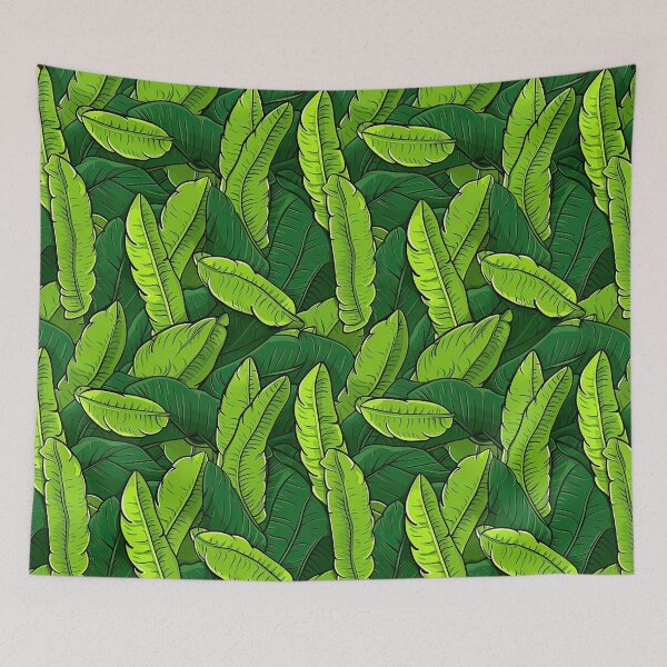 Item preview, cute banana leaf seamless designed and sold by NatthyDesign.