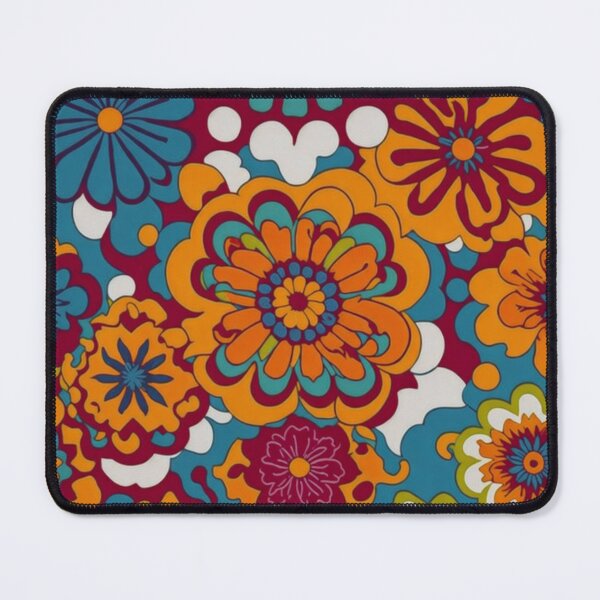 Item preview, Flower Power Colourful Flower Pattern designed and sold by druidwolfart.