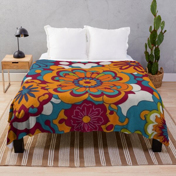 Item preview, Flower Power Colourful Flower Pattern designed and sold by druidwolfart.