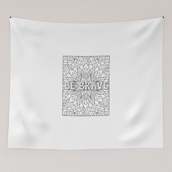 Item preview,  Be Brave Motivational Quote designed and sold by crazydotdesigns.