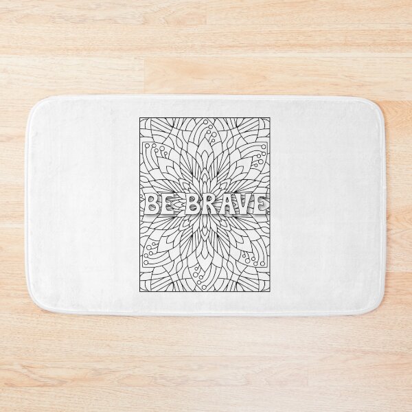 Item preview,  Be Brave Motivational Quote designed and sold by crazydotdesigns.
