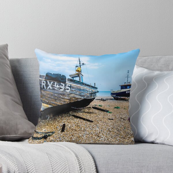 Item preview, Two abandoned fishing boats on Dungeness beach, Kent designed and sold by Luke Farmer.