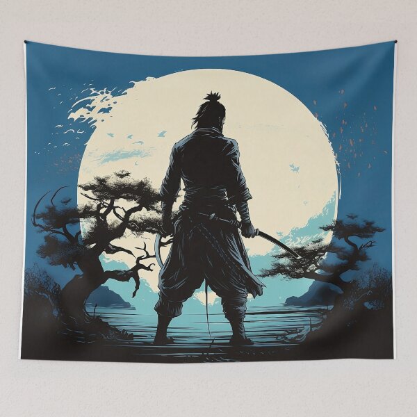 Item preview, The Samurai and Moon designed and sold by Lamarcy.