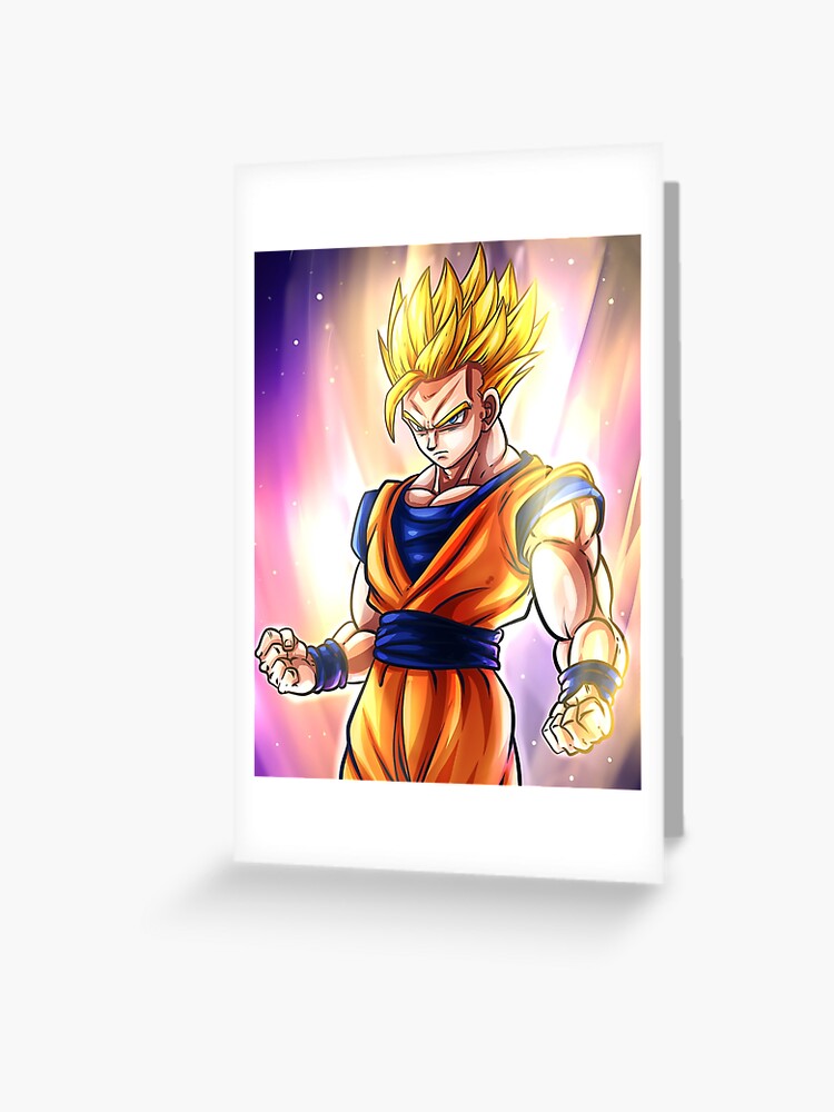 Goku SSJ Blue Greeting Card for Sale by Aristote