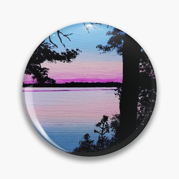 Item preview, Lakeside Sunrise Painting designed and sold by KayleeRoseArt.