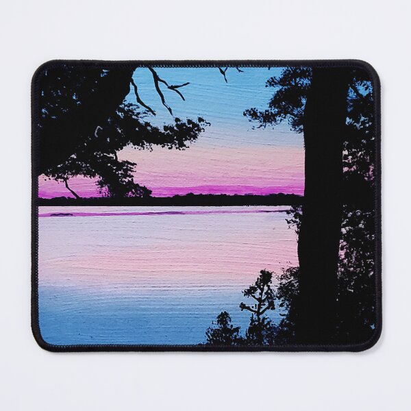 Item preview, Lakeside Sunrise Painting designed and sold by KayleeRoseArt.