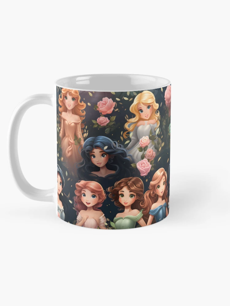 Thumbnail 5 of 6, Coffee Mug, Princesses Pattern 1 designed and sold by DigitalPatternx.