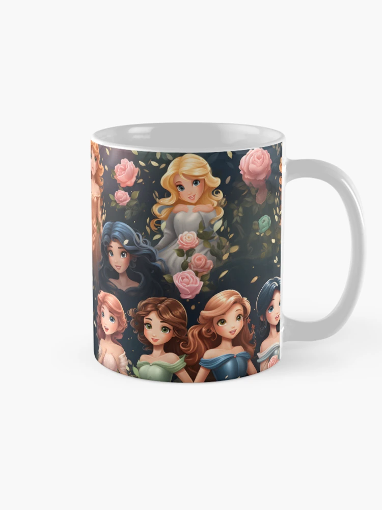 Thumbnail 3 of 6, Coffee Mug, Princesses Pattern 1 designed and sold by DigitalPatternx.