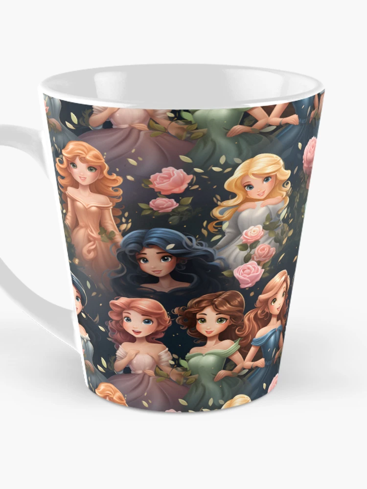 Thumbnail 3 of 4, Coffee Mug, Princesses Pattern 1 designed and sold by DigitalPatternx.