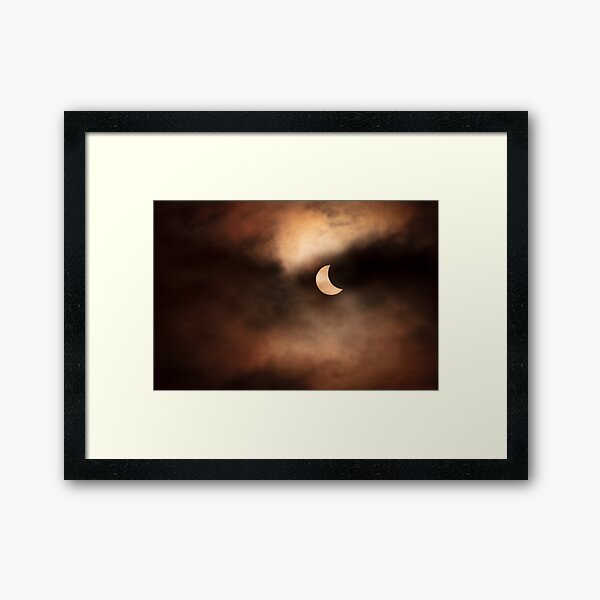 Solar Eclipse 2015 - 09.22am Framed Art Print