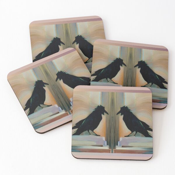 Item preview, Raven on Pedestal Bookends  designed and sold by oh-bi-me.