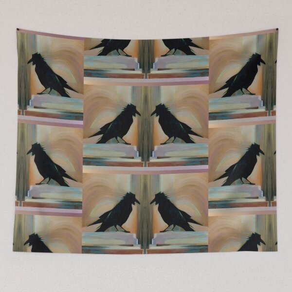 Item preview, Raven on Pedestal Bookends  designed and sold by oh-bi-me.