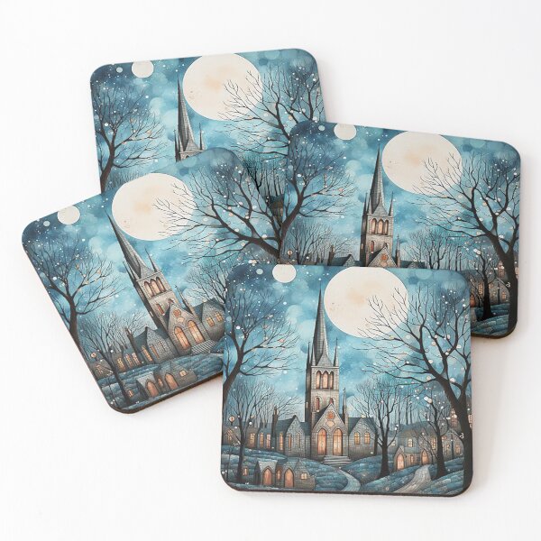 Item preview, The house, the moon and the artistic trees designed and sold by ghiomarn22.