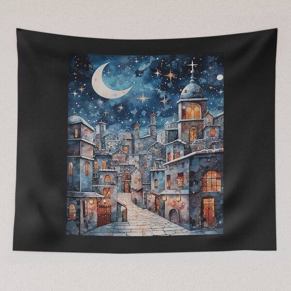 Item preview, The house and the night sky designed and sold by ghiomarn22.