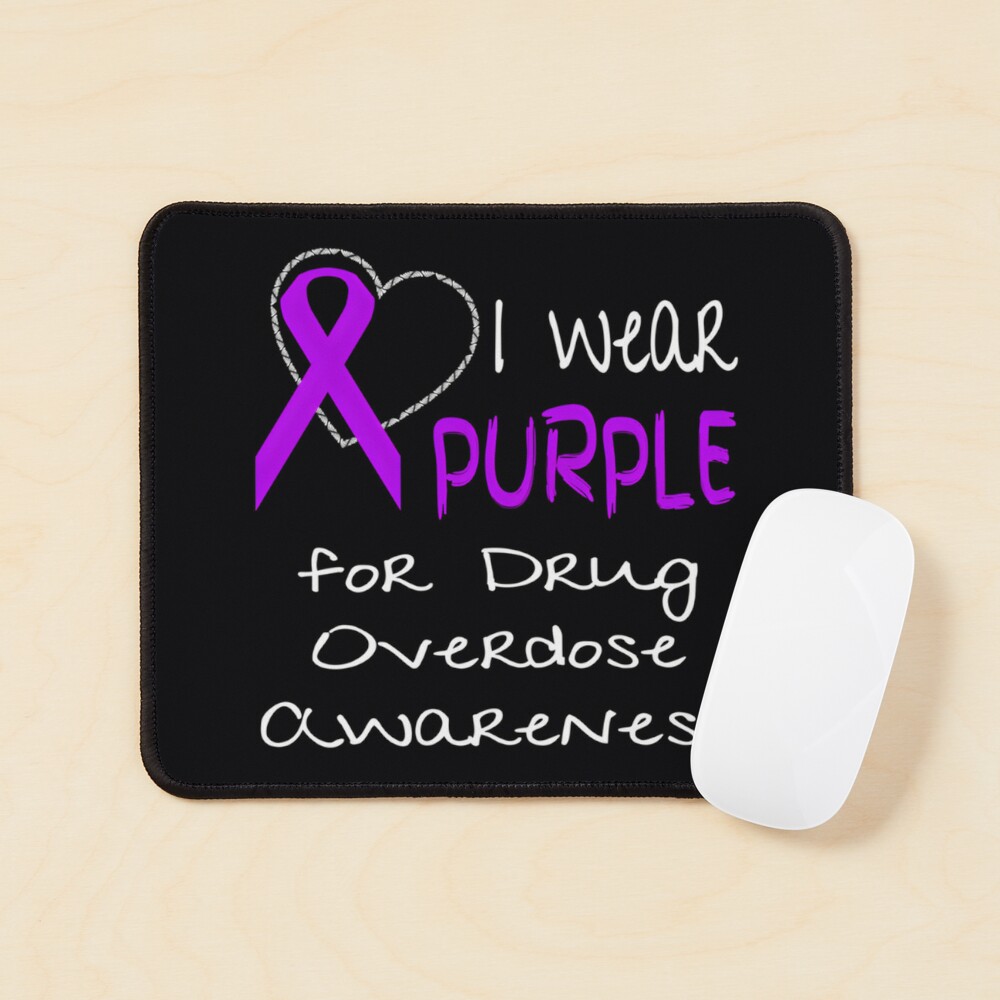 I Wear Purple For Drug Overdose Awareness Ribbon design Classic  Poster  for Sale by ymasnxrydc36