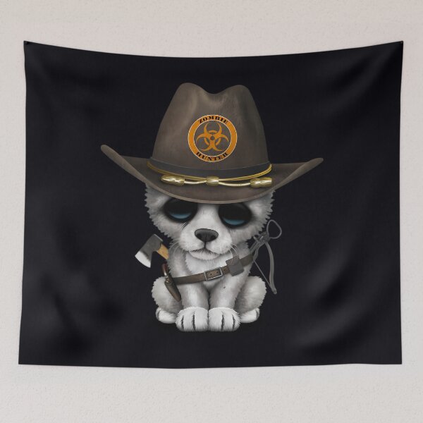 Item preview, Cute Wolf Cub Zombie Hunter  	 designed and sold by dvcpugzxuh4.