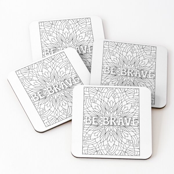 Item preview,  Be Brave Motivational Quote designed and sold by crazydotdesigns.