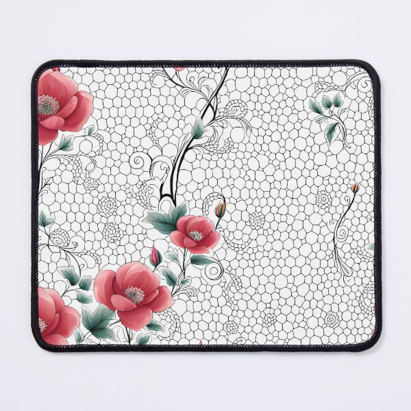 Item preview, Fishnet and Red Flowers designed and sold by EnchantedMoon143.
