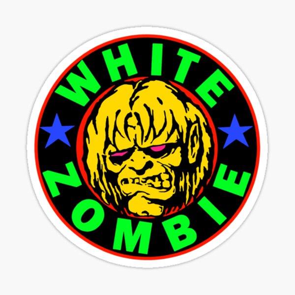 Vista previa del artículo con la obra «Zombi blanco resplandor diurno», diseñado y vendido por ChristianSaxon8.