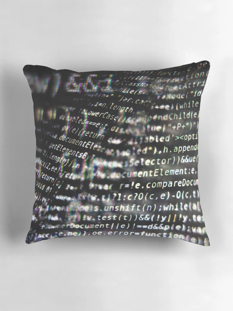 Thumbnail 3 of 4, Pillow, Program Code on Screen designed and sold by Inimma.