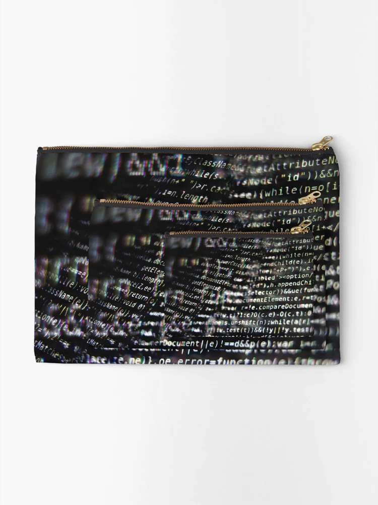Thumbnail 2 of 4, Zipper Pouch, Program Code on Screen designed and sold by Inimma.