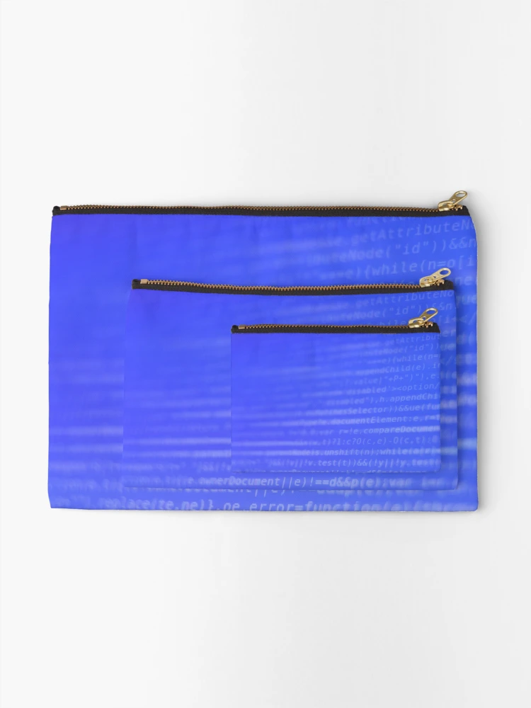 Thumbnail 2 of 4, Zipper Pouch, Program Code on Screen designed and sold by Inimma.
