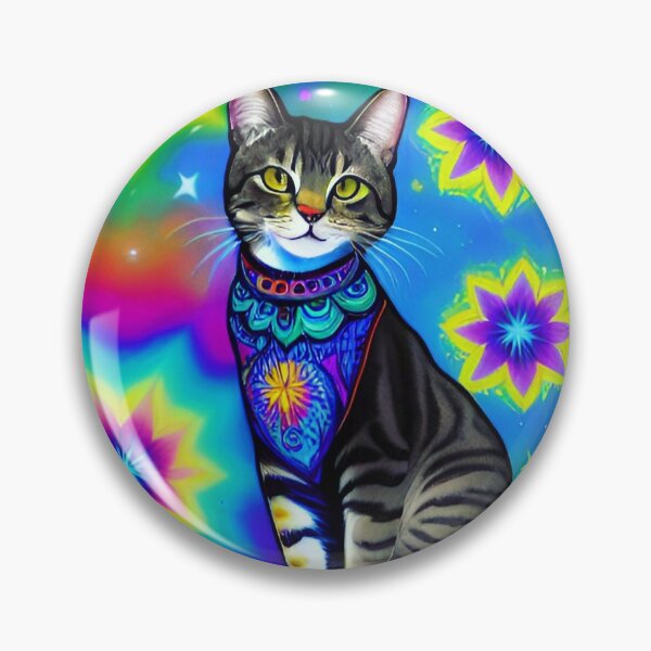 Item preview, Psychedelic Feline designed and sold by createinpixels.
