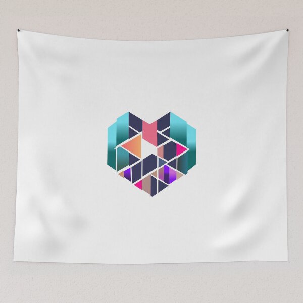 Item preview, Heart Polygon designed and sold by Mayan-God.