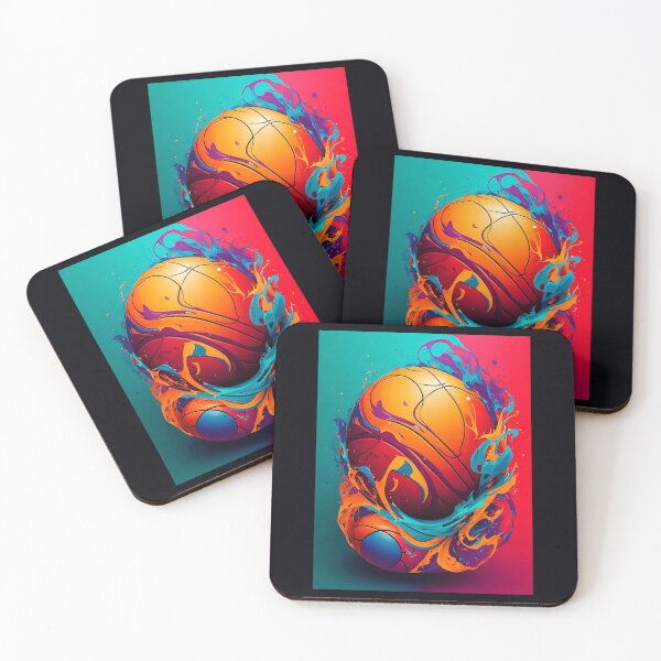 Item preview, Vibrant and Artistic Basketball Design  Colorful Sports Inspiration	 designed and sold by rmvpsynxzhu47.