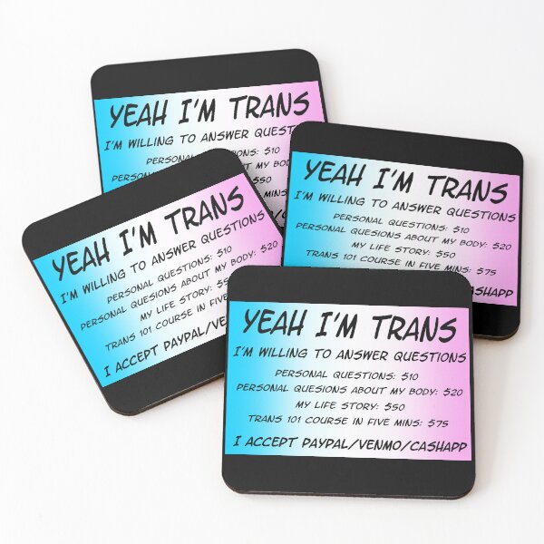 Item preview, Yeah I'll Answer Your Questions - Trans Colors designed and sold by LunarDragoon.