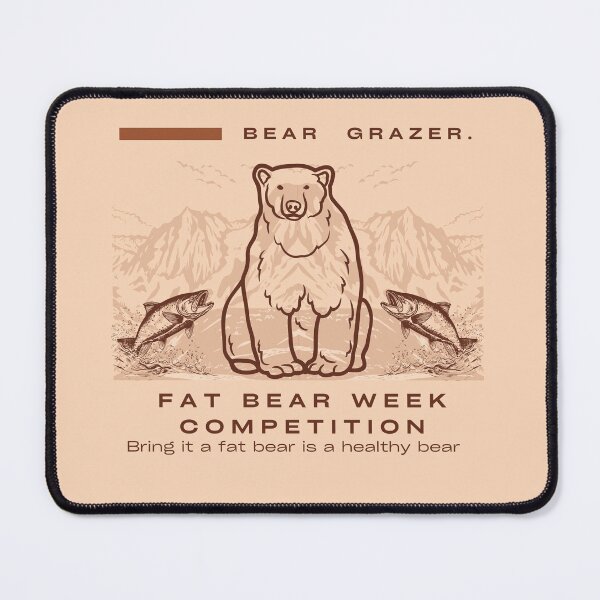 Item preview, Bear grazer, fat bear week competition designed and sold by Grphc-Resourses.