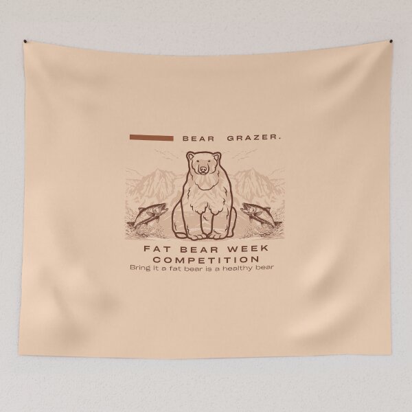 Item preview, Bear grazer, fat bear week competition designed and sold by Grphc-Resourses.