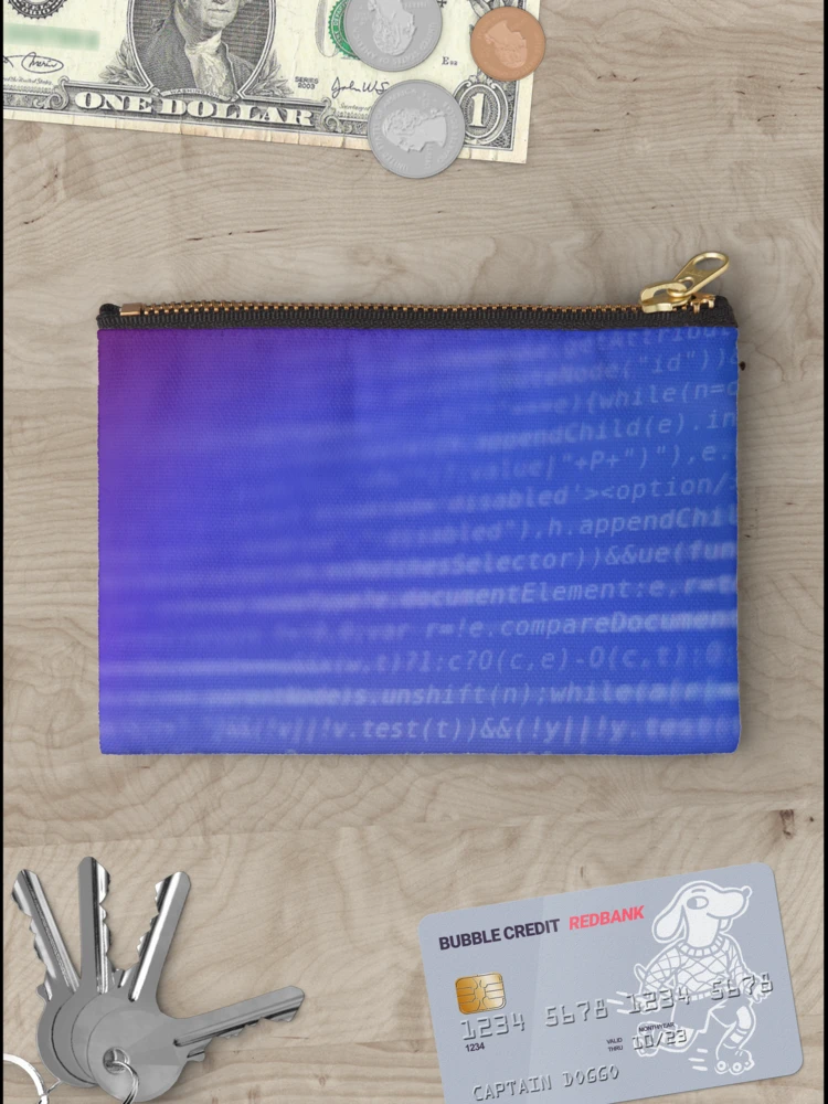 Thumbnail 3 of 4, Zipper Pouch, Program Code on Screen designed and sold by Inimma.