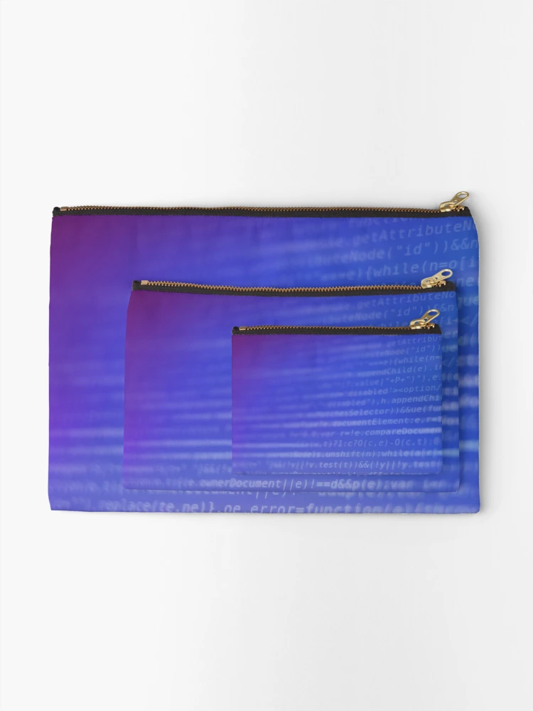 Thumbnail 2 of 4, Zipper Pouch, Program Code on Screen designed and sold by Inimma.