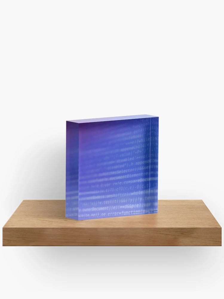 Thumbnail 2 of 5, Acrylic Block, Program Code on Screen designed and sold by Inimma.